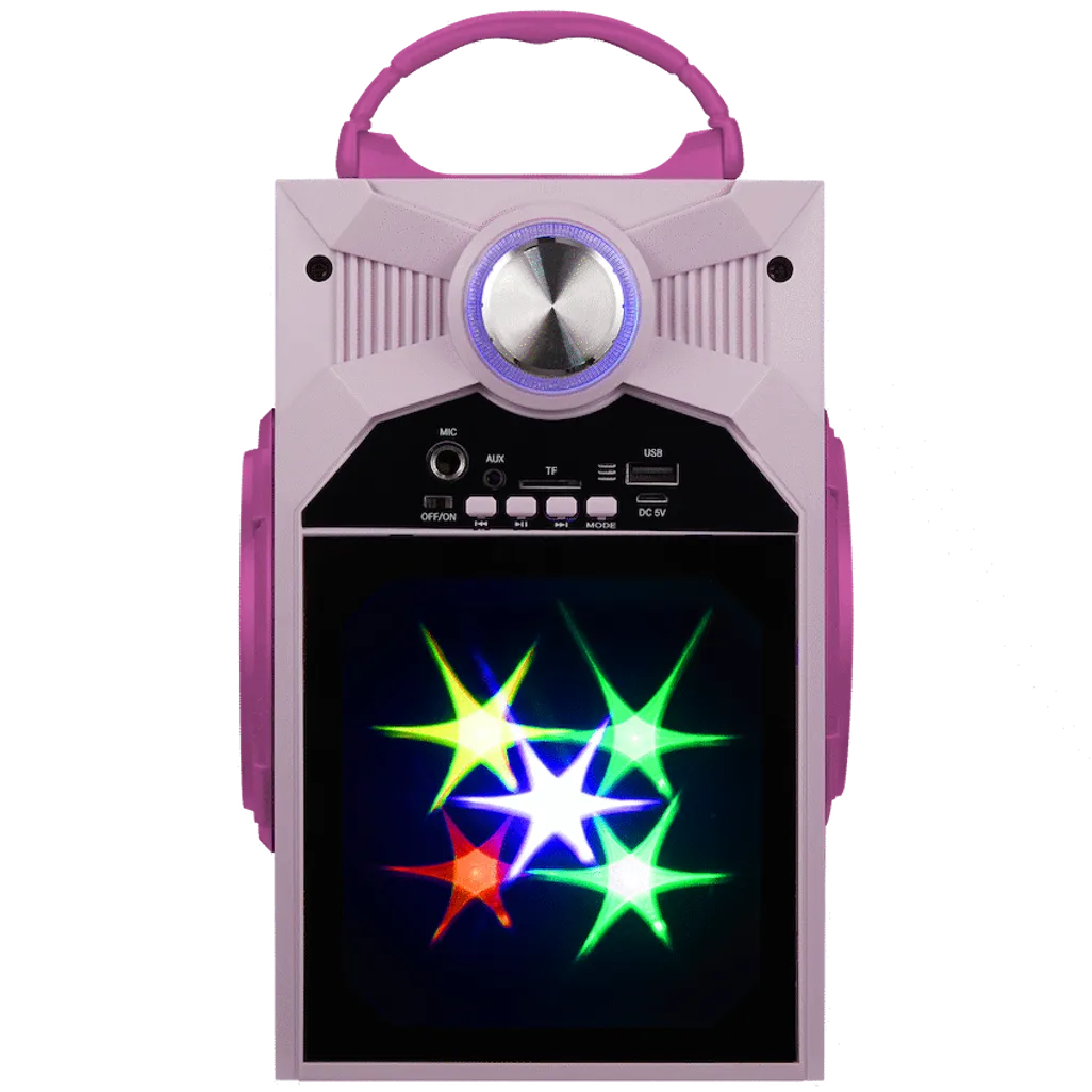 Disney Frozen Classic LED Stars Karaoke Machine with Microphone