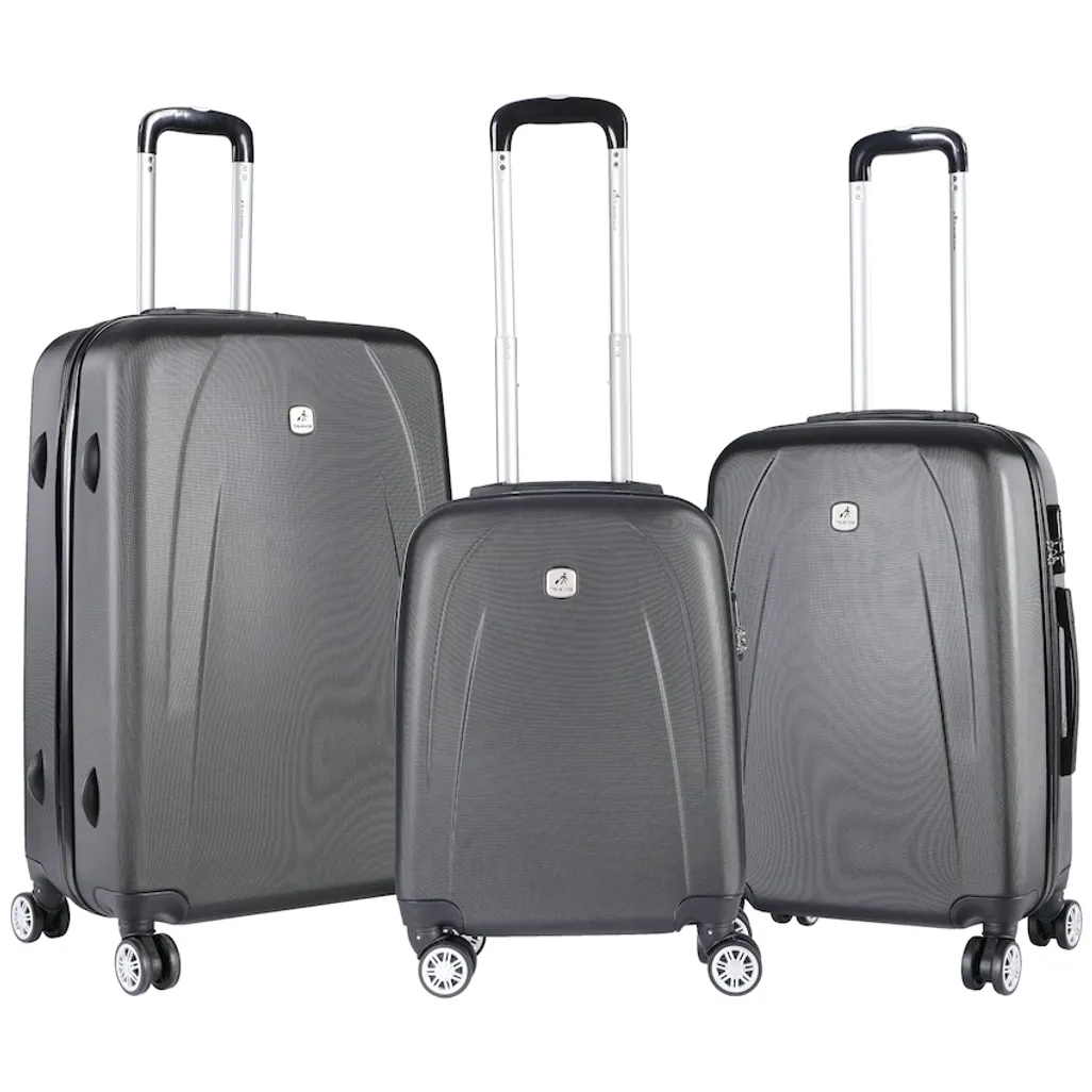 Travelwize Stratus ABS 3-Piece Set - Dark Grey