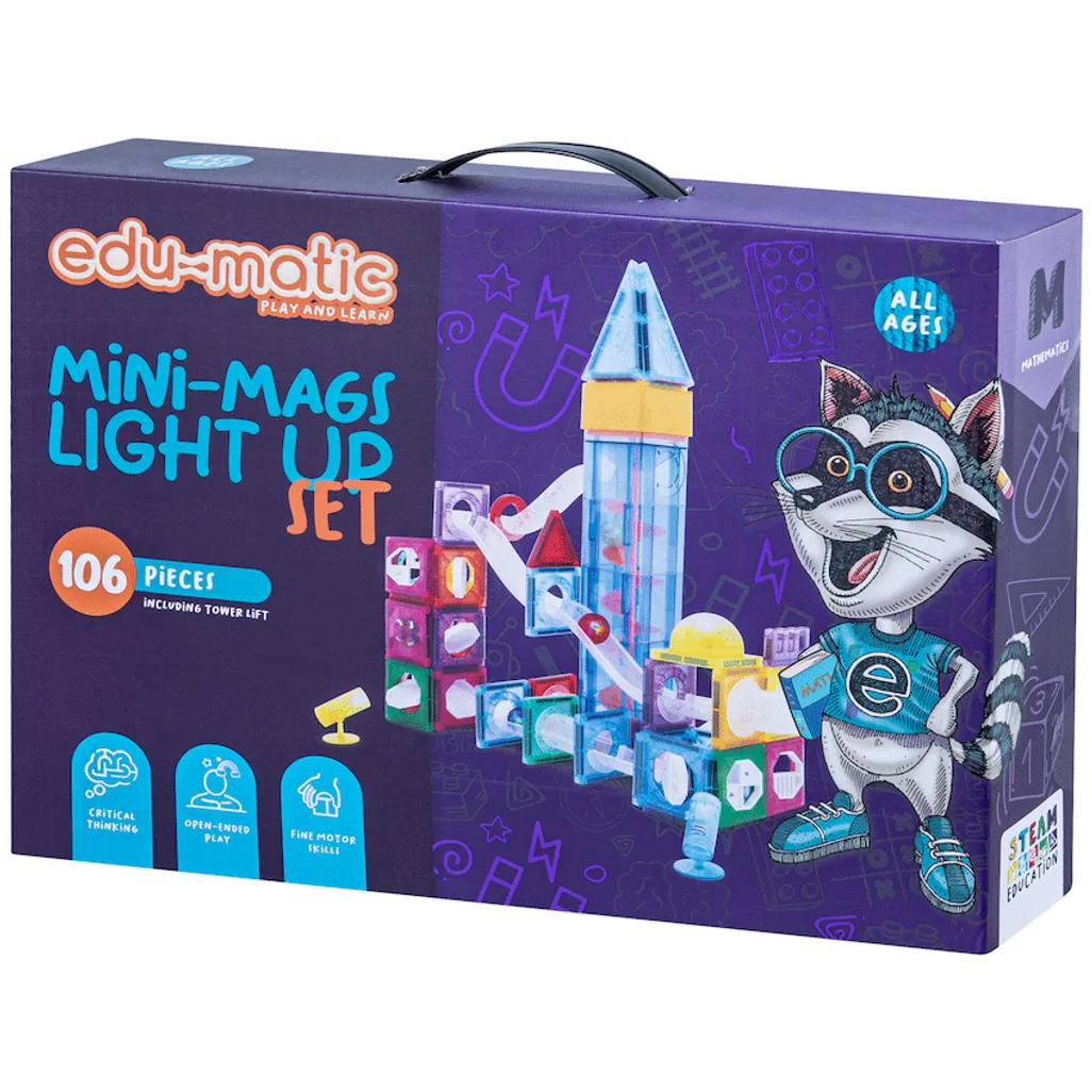 Edu-matic Mini-Mags Light Up Set 106 pieces