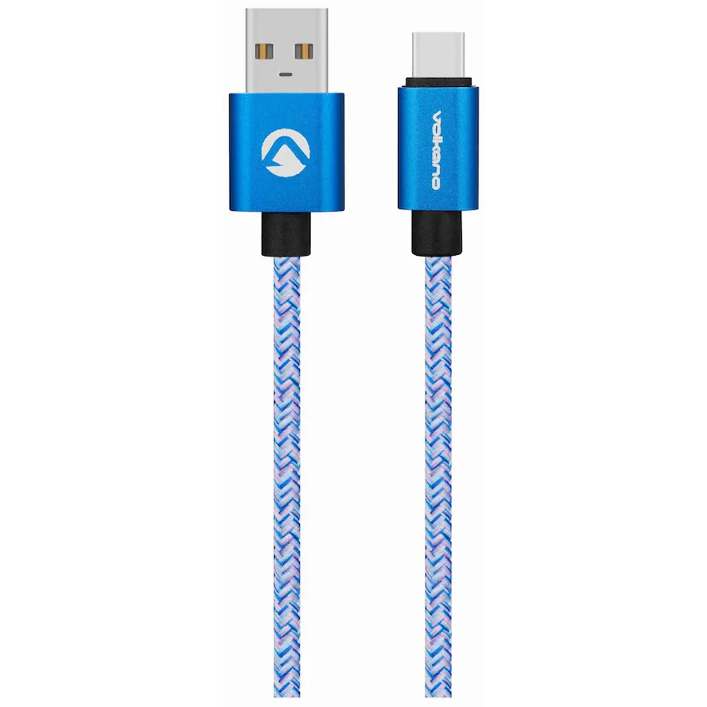 Volkano Fashion Series Micro USB Cable 1.8m - Sky Blue