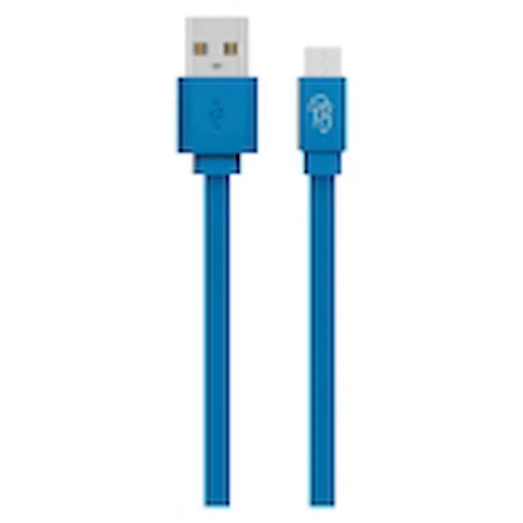Pro Bass Energize Series Packaged Micro USB Cable - Blue 1.2m