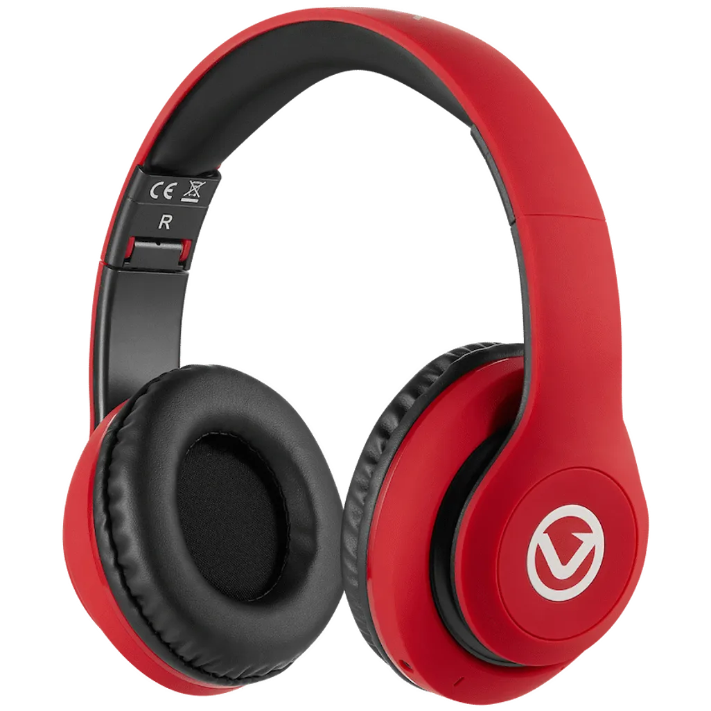 Volkano Impulse Series Bluetooth Headphones - Red