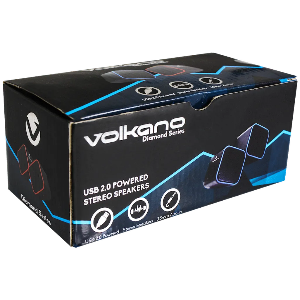 Volkano Diamond Series USB Speaker - Blue