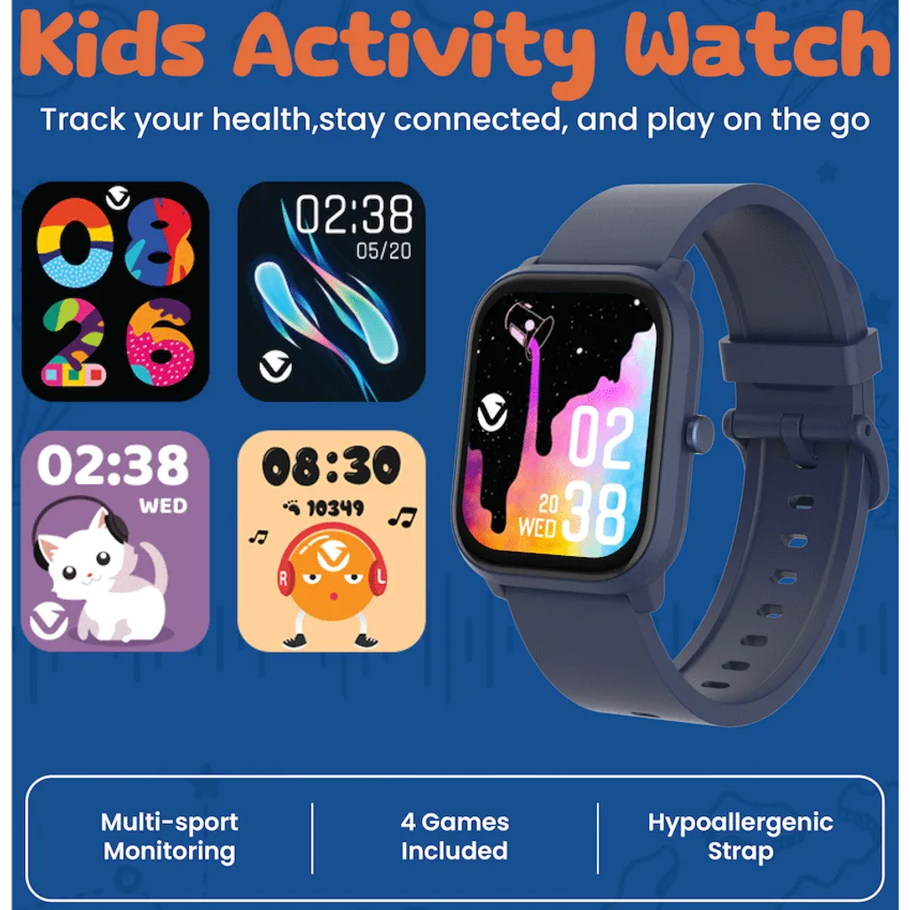 Volkano Vivo Series Kids Smart Watch - Dark Blue
