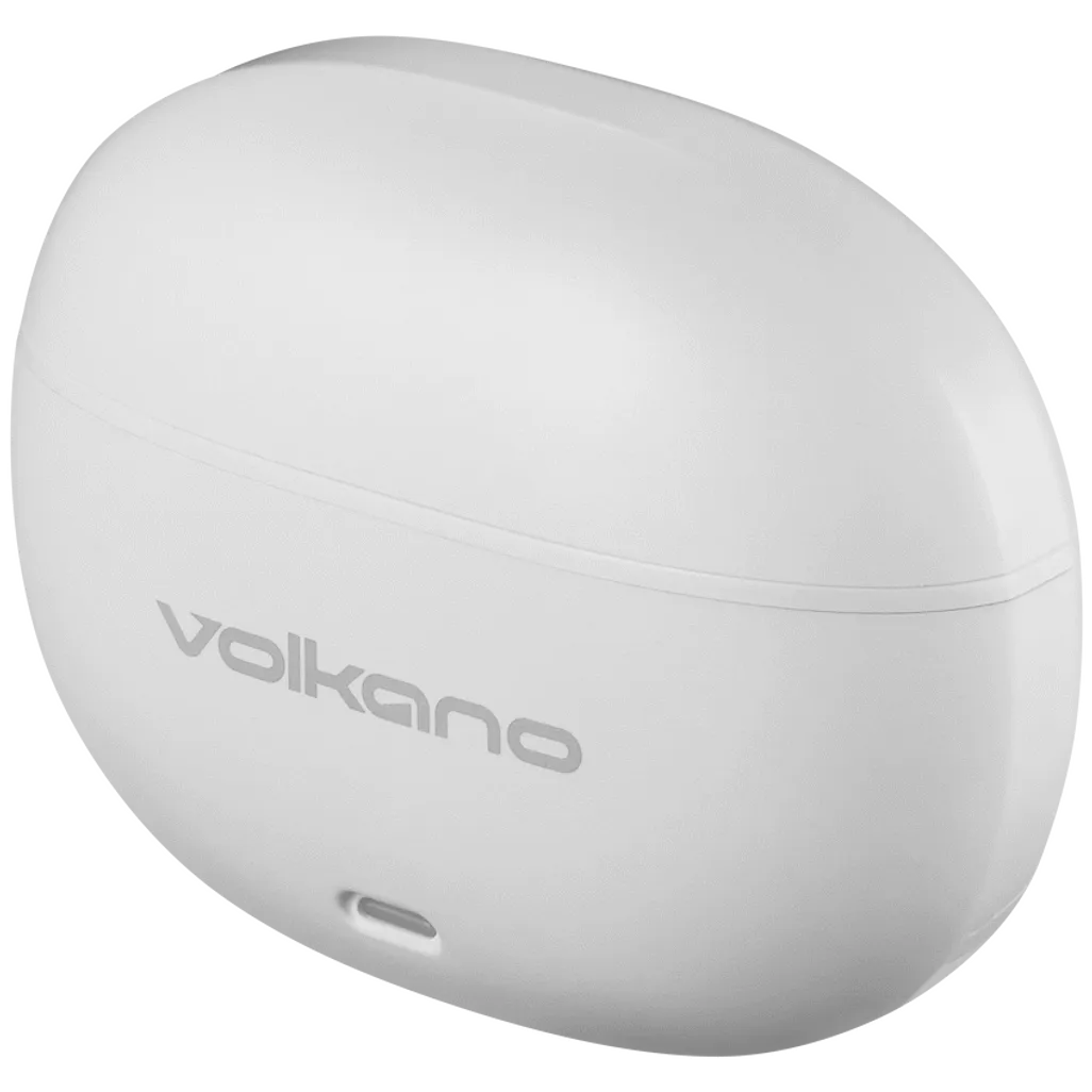 Volkano Pulse Series True Wireless Earphones with Charging Case - White