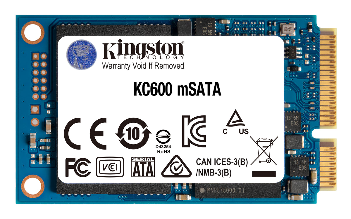KINGSTON 256G SSD KC600 SATA3 MSATA