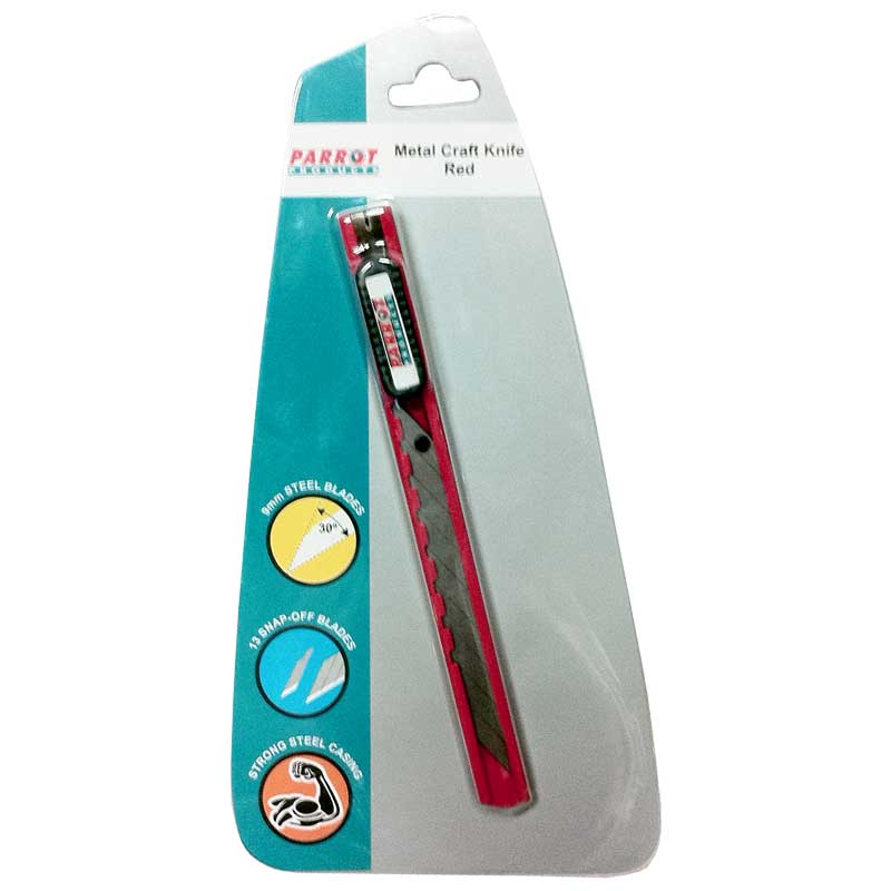Craft Knife Metal Red