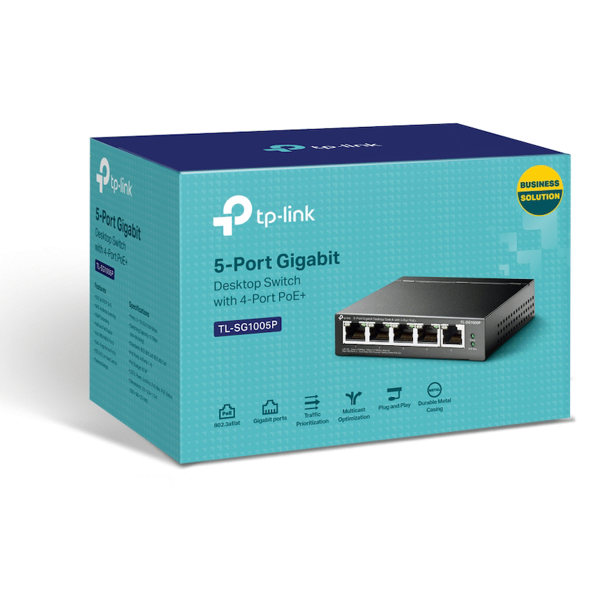 TP-Link 5 Port Gigabit Unmanaged Desktop POE Switch