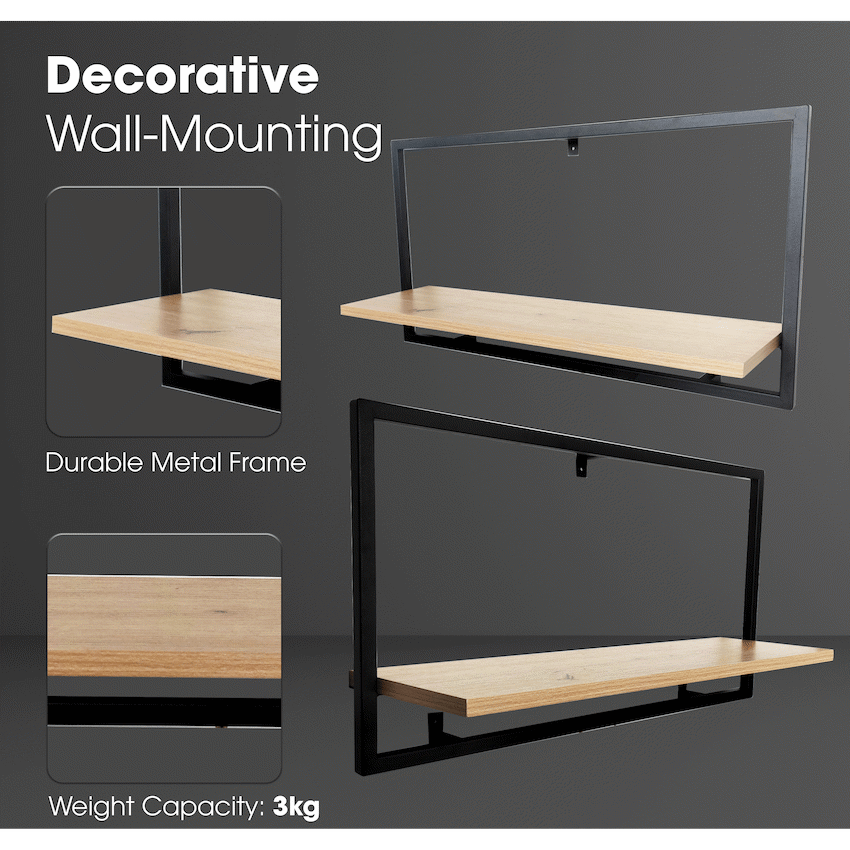 Everfurn Iris Floating Wall Shelf -Large