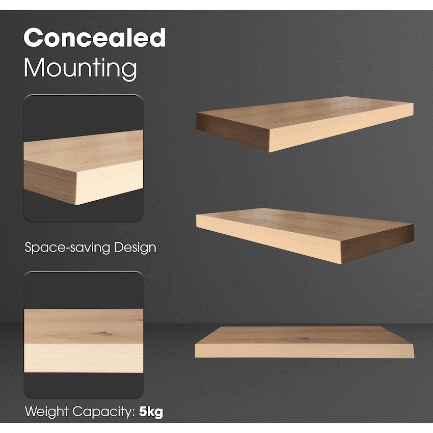 Everfurn Thea Floating  Wall Shelf -Small