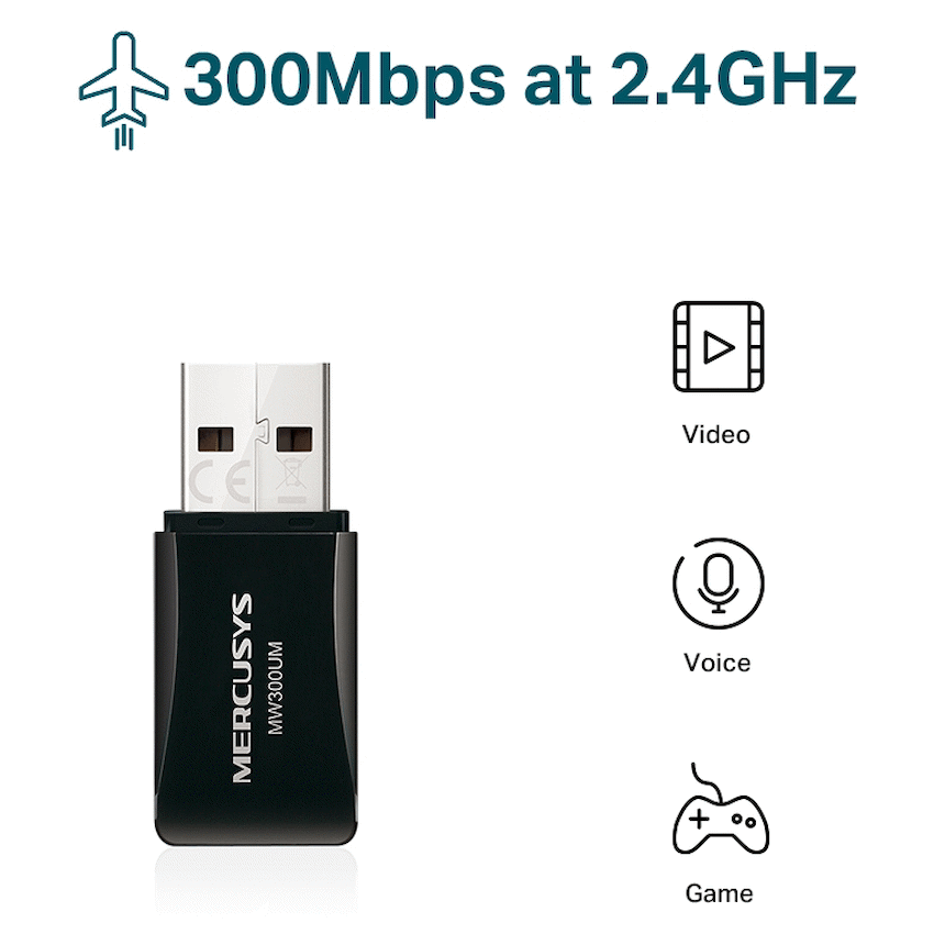 TP-Link N300 Mini Wi-Fi USB Adapter