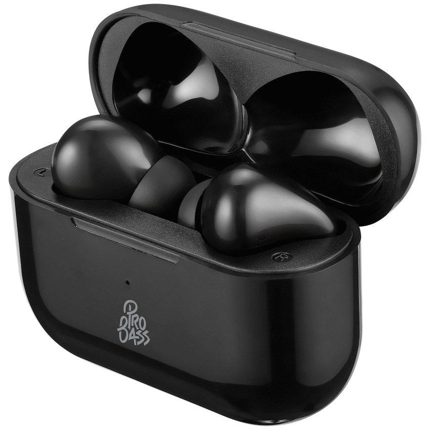 Pro Bass Pulse Buds True Wireless Earphones with Charging Case - Black