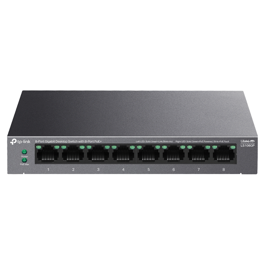 TP-Link 8 Port Gigabit Unmanaged Desktop POE Switch