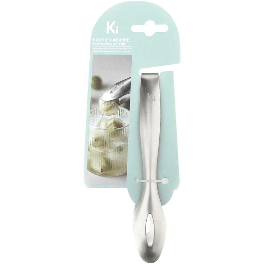 Kitchen Inspire Ice Tongs St/St ( Order in Qty of 6)