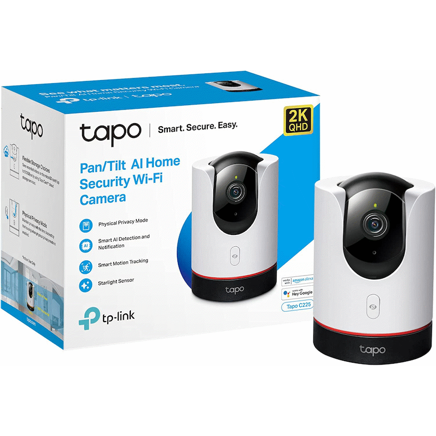 TP-Link TAPO C225 Pan/Tilt AI Home Security Wi-Fi Camera