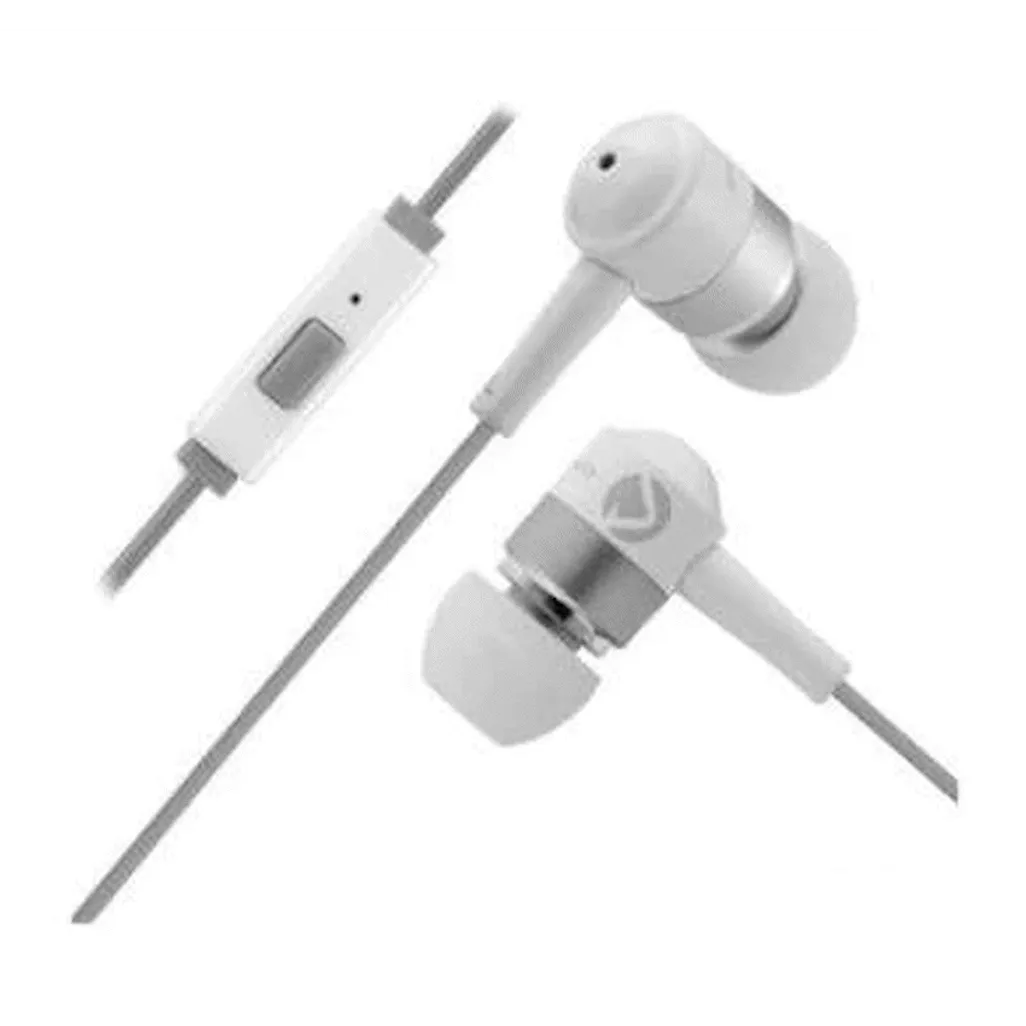 Volkano Earphones with Mic - Stannic Series - White