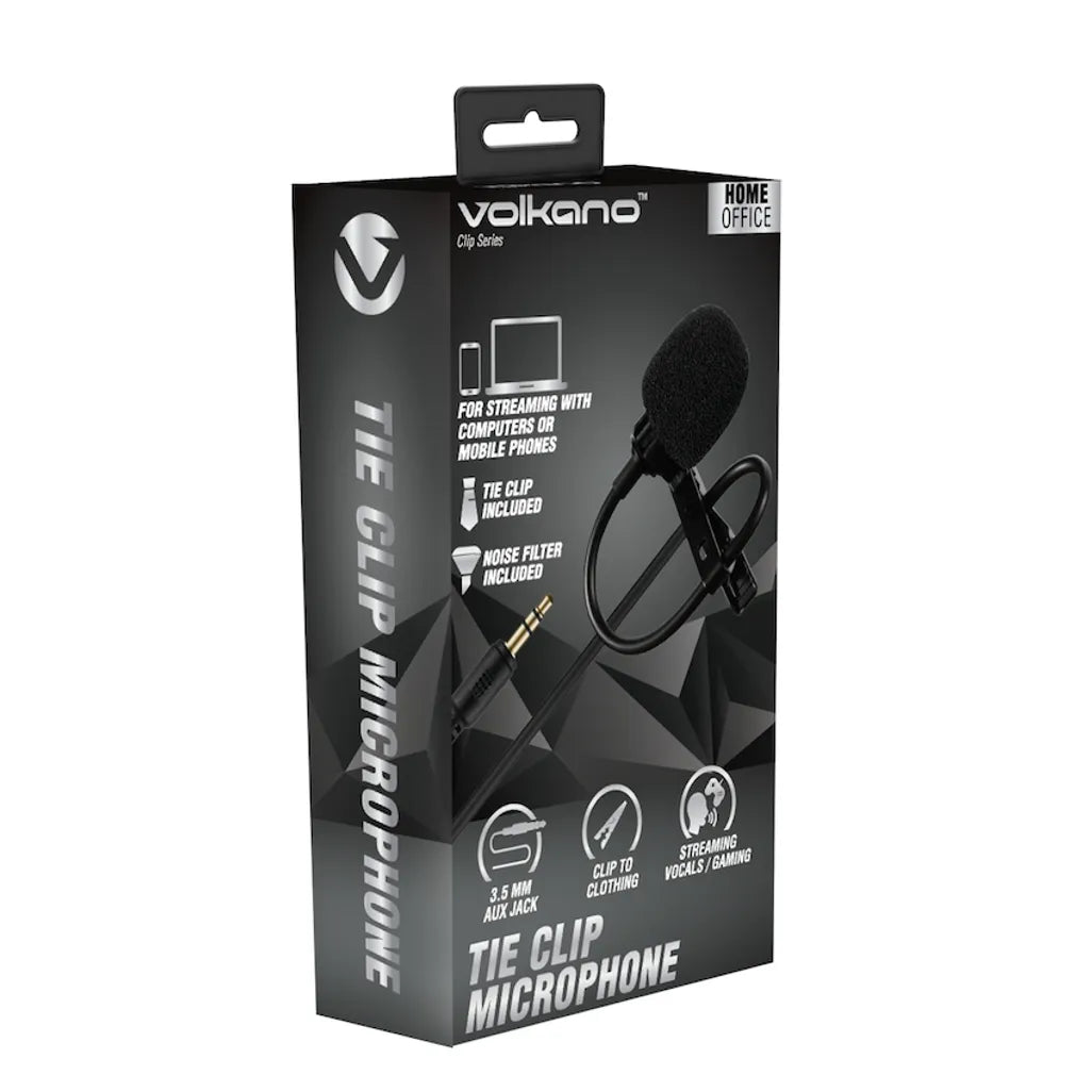 Volkano Clip series 3.5mm Tieclip Microphone