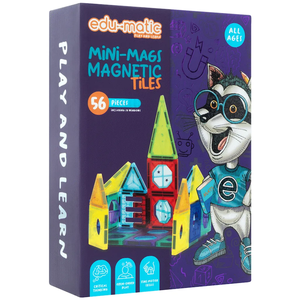 56 Magnetic Tiles, Windows and Stickers