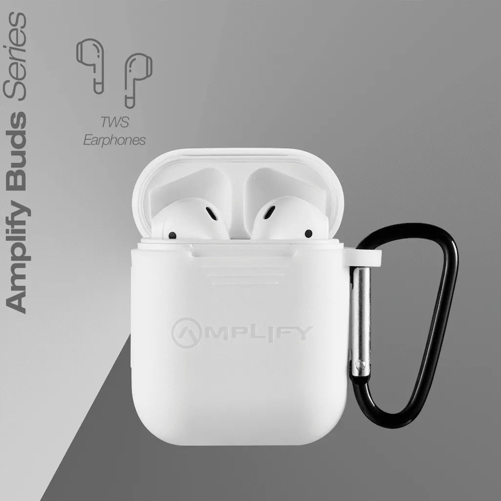 Amplify Buds Series True Wireless Earphones with Silicone Accessories - White