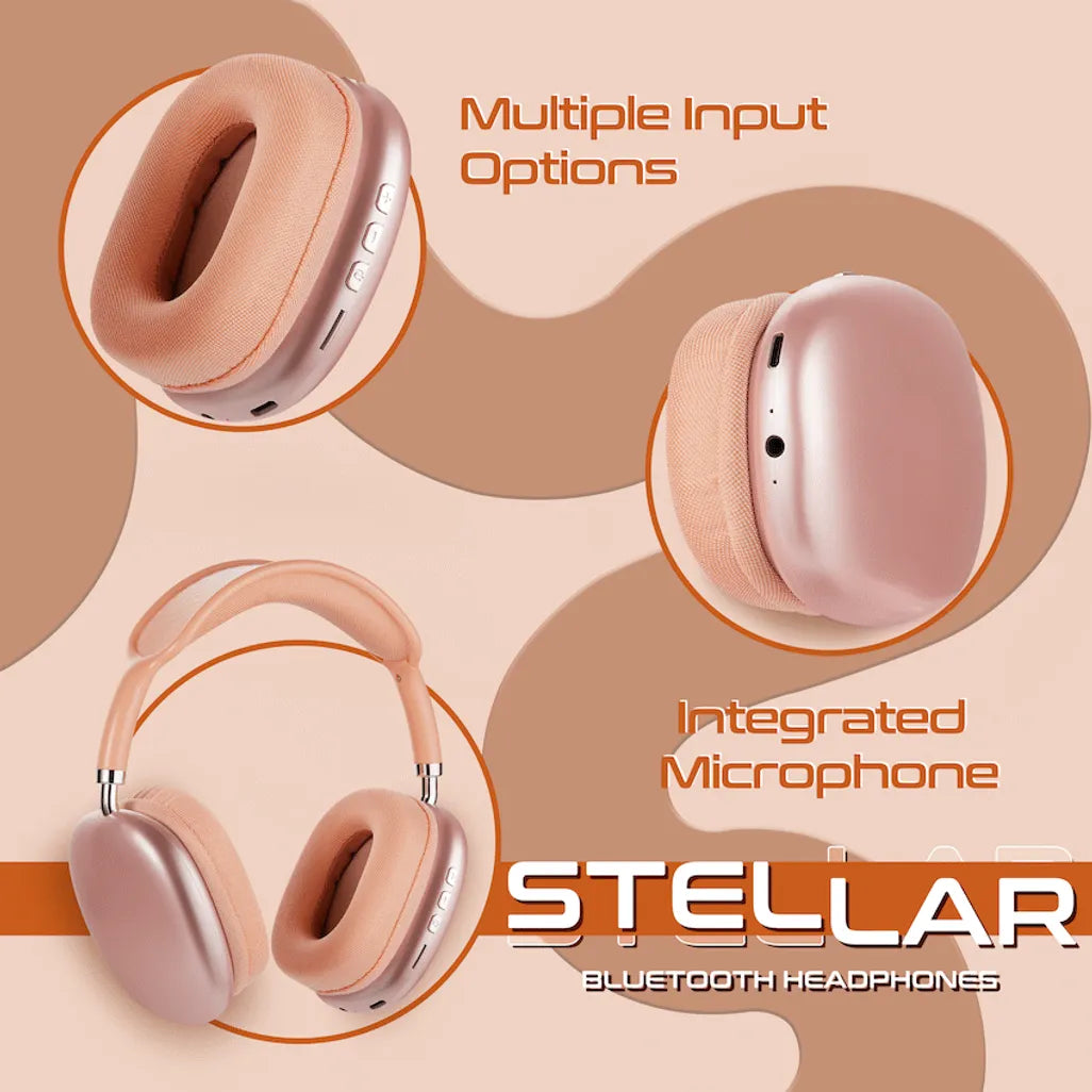 Amplify Stellar Series Bluetooth Headphones - orange