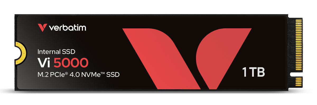 VERBATIM VI5000 INTERNAL PCIE NVME M.2 SSD 1TB - BLACK