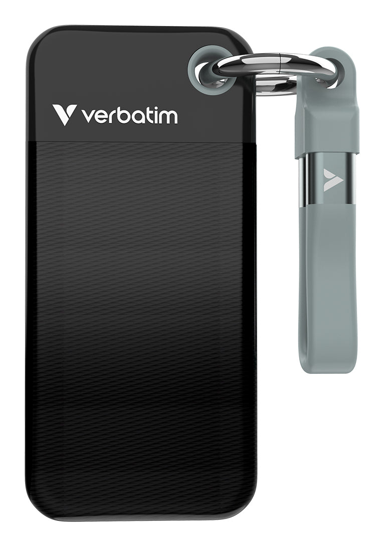 VERBATIM  POCKET SSD USB 3.2 GEN 2 2TB BLACK GREY