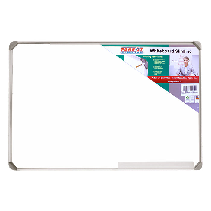 Parrot Products Slimline Non-Magnetic Whiteboard (600*450mm)