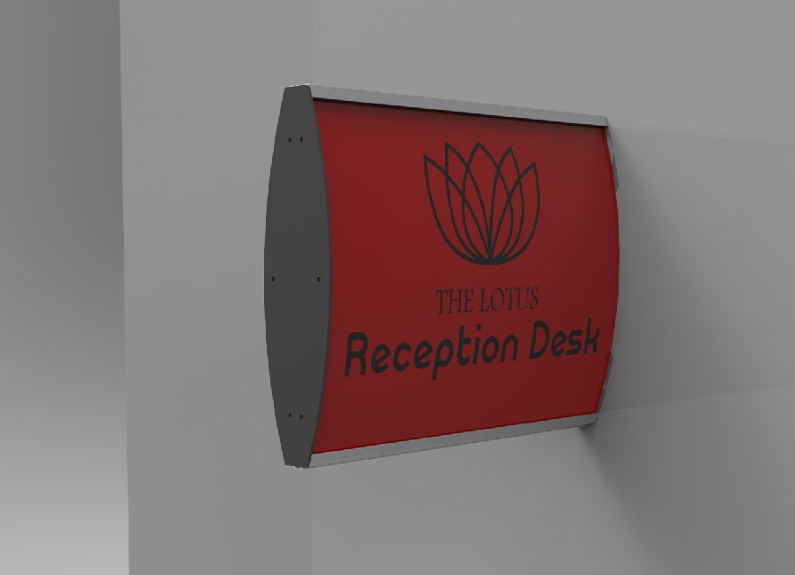 Sign Frame (210*400mm - Double Sided - Wall Mounted)