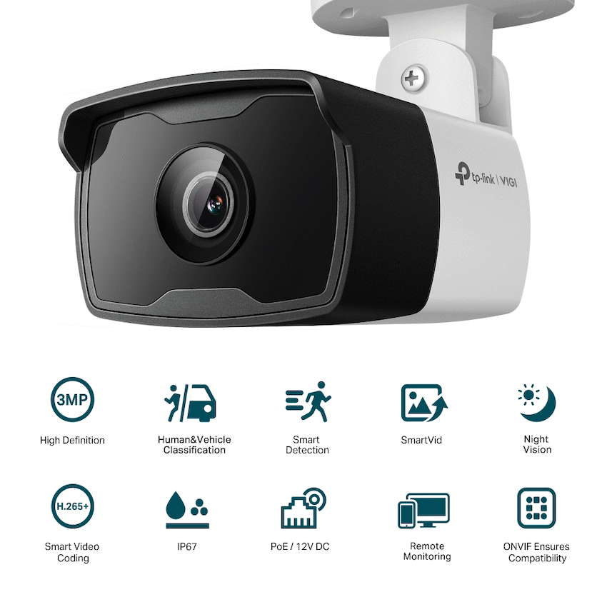 TP-Link Vigi C330I 3MP 2.8mm Outdoor Bullet Network Camera