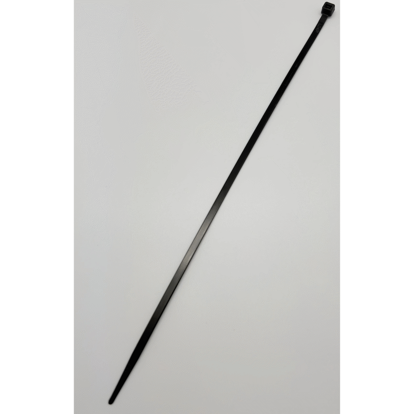 Ellies Cable Tie 4.8mm X 300mm -  100 PACK SIZE - BK