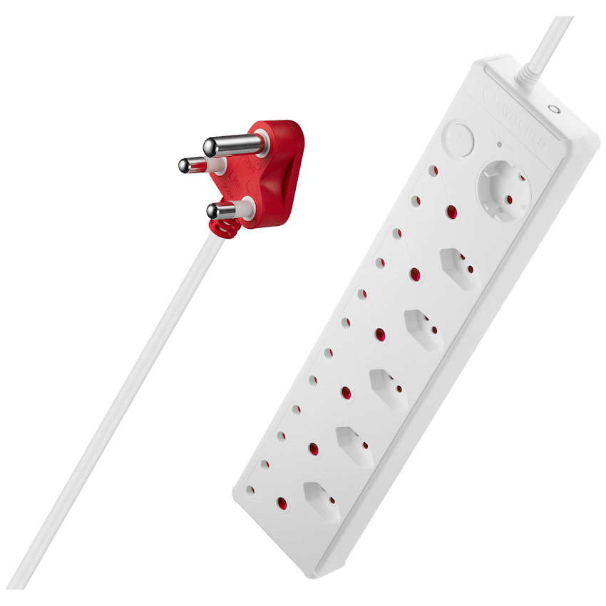 Switched Medium Surge 12-Way Multiplug 0.5m