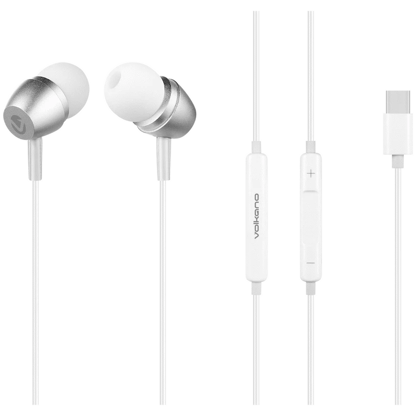 Volkano Prism 3 Series Type-C Earphone - White
