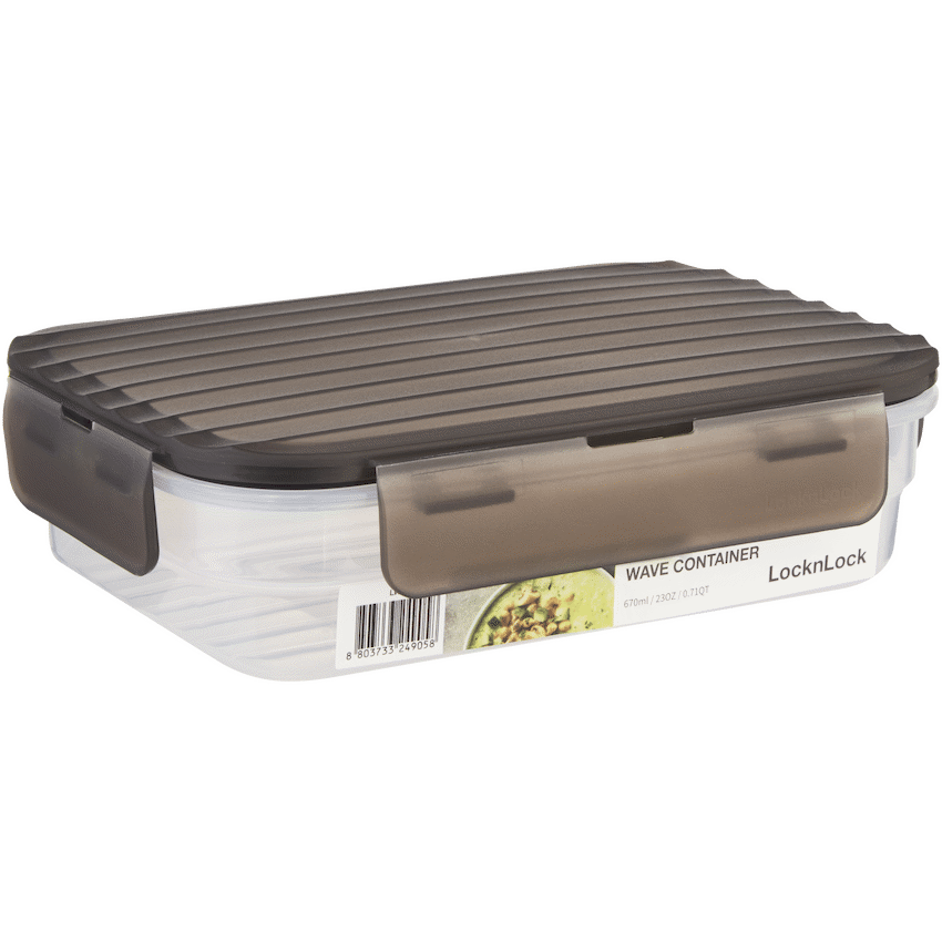 LocknLock Wave container 670ml grey ( Order in Qty of 8)