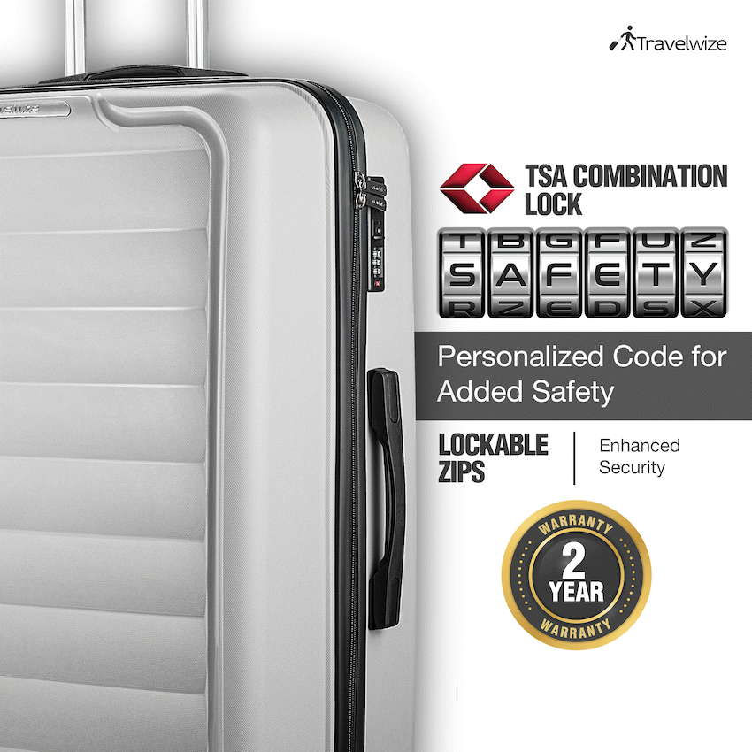 Travelwize Ibiza PP 4-Wheel Spinner 75cm Luggage - Grey