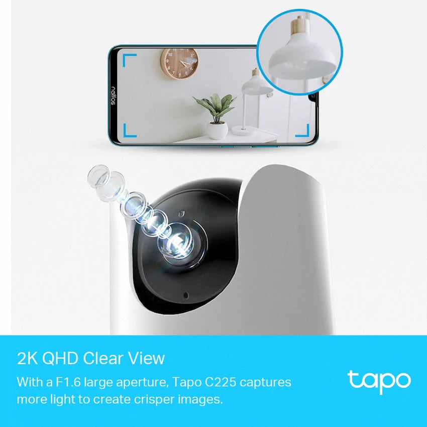 TP-Link TAPO C225 Pan/Tilt AI Home Security Wi-Fi Camera