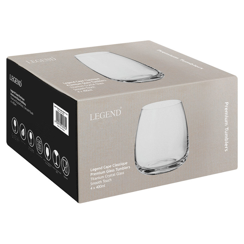 Legend Classique Tumbler 400ml - 4pc set ( Order in Qty of 4)