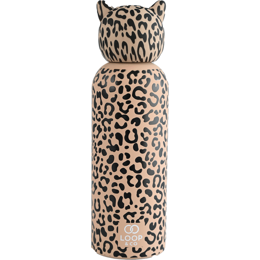 Loop&Co 500ml Water Bottle - Cheetah