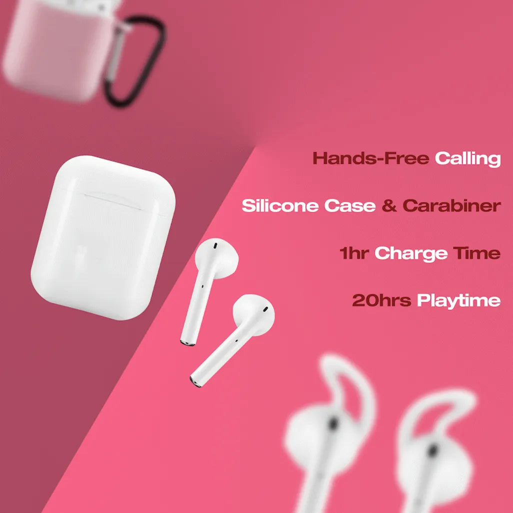 Amplify Buds Series True Wireless Earphones with Silicone Accessories - Pink