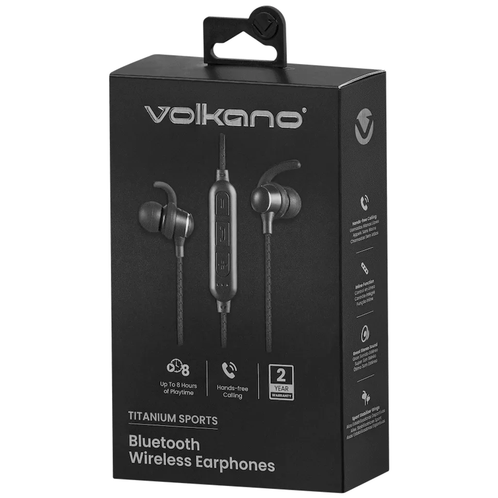 Volkano Titanium Sports Series Bluetooth Earphones