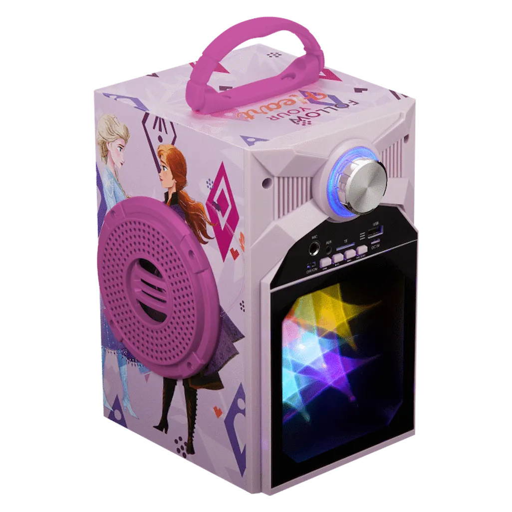 Disney Frozen Classic LED Stars Karaoke Machine with Microphone