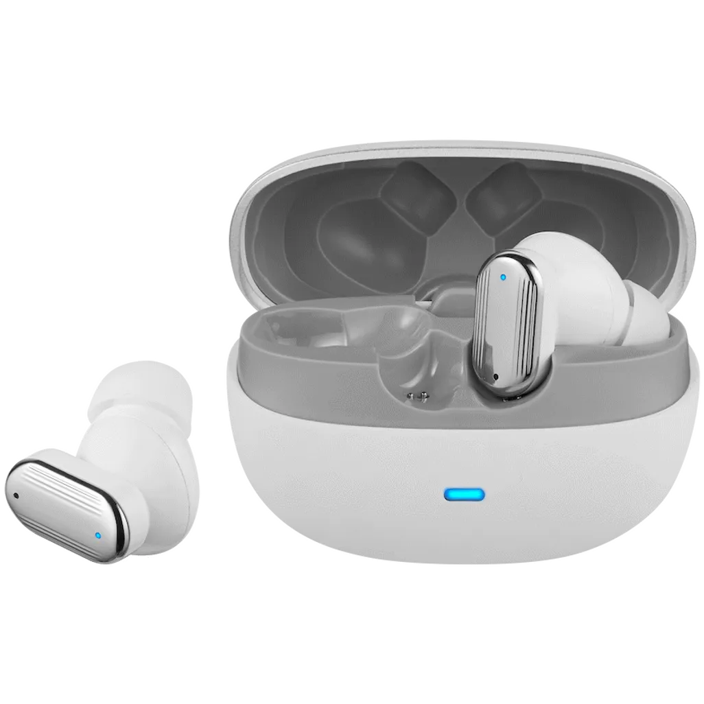 Pro Bass Flex Series TWS Earphone - White + Grey