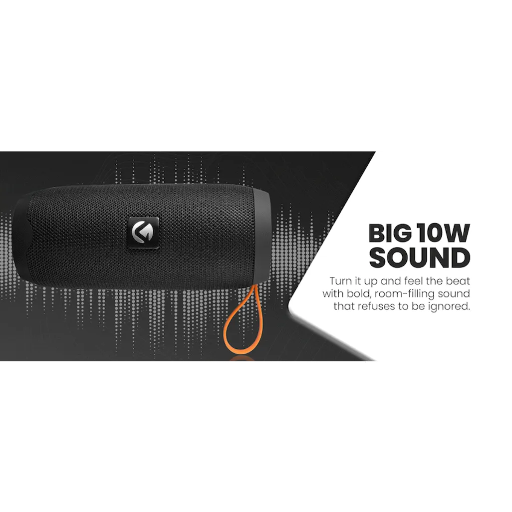 Volkano Stun 2.0 Series Bluetooth Speaker - Black