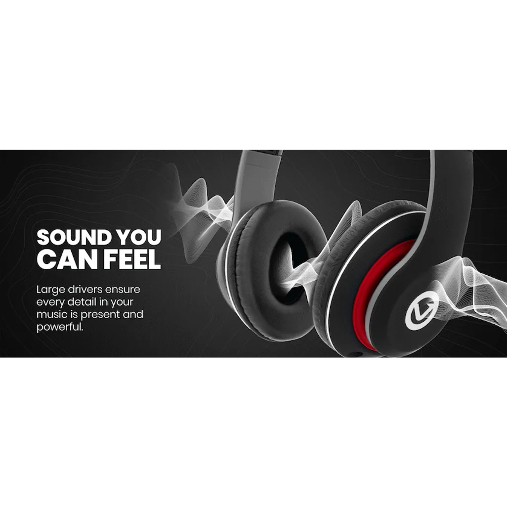 Volkano Falcon Headphones with Microphone - Black