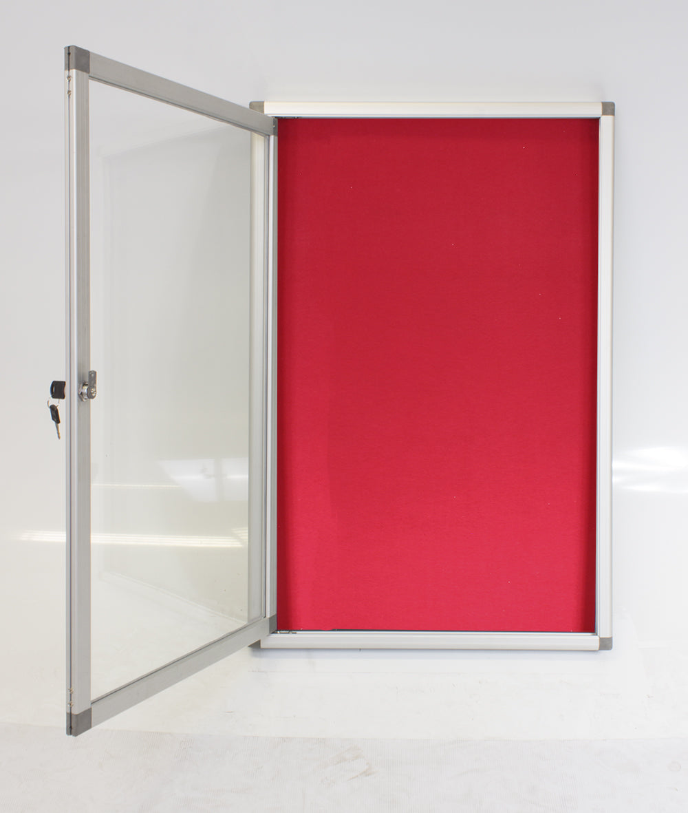 Hinged Pinning Display Case (900*600mm - Red)