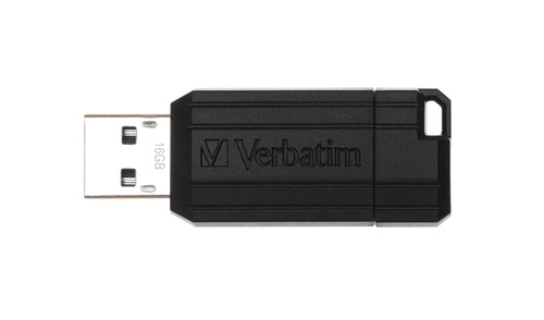 VERBATIM 16GB PINSTRIPE USB BLACK
