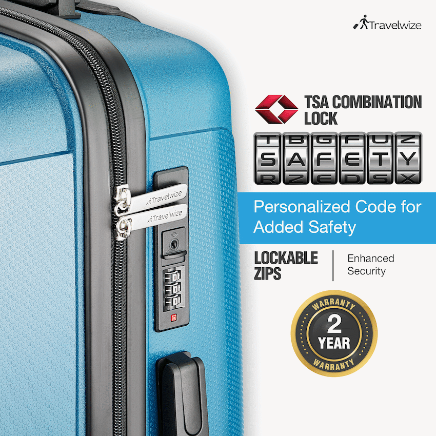 Travelwize Paros PP 4-Wheel Spinner 75cm Luggage - Teal