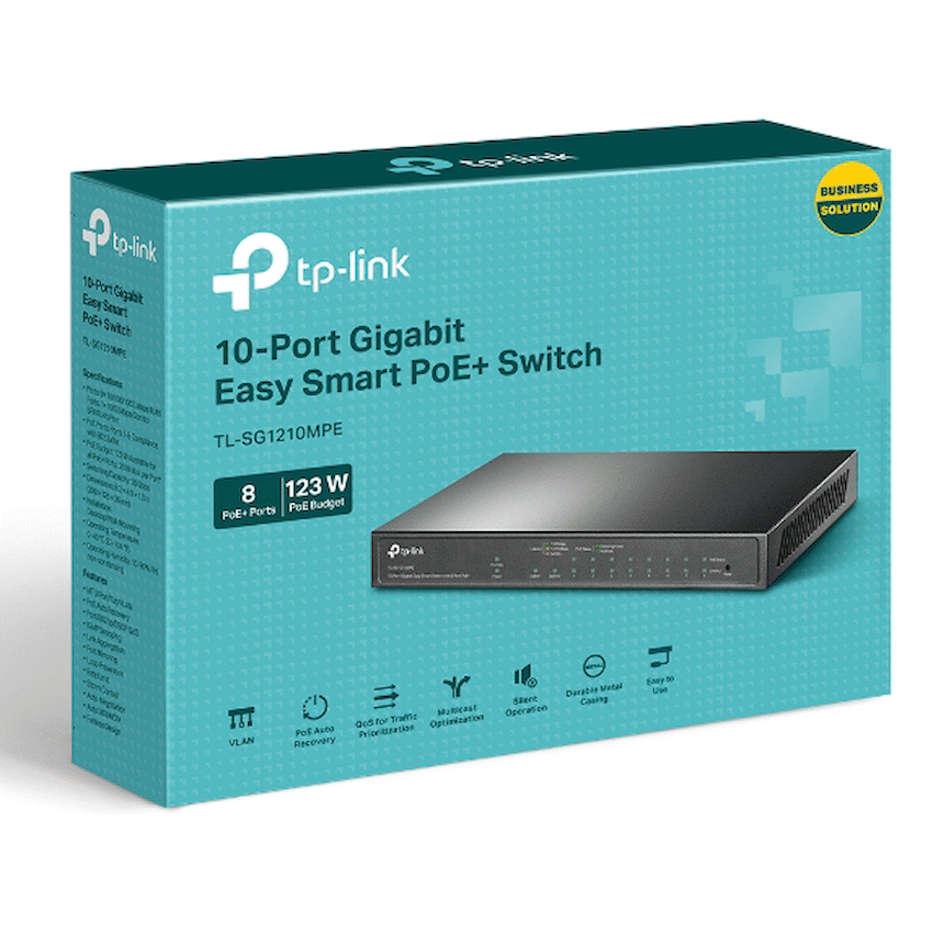 TP-Link 10 Port Gigabit Smart POE Desktop Switch