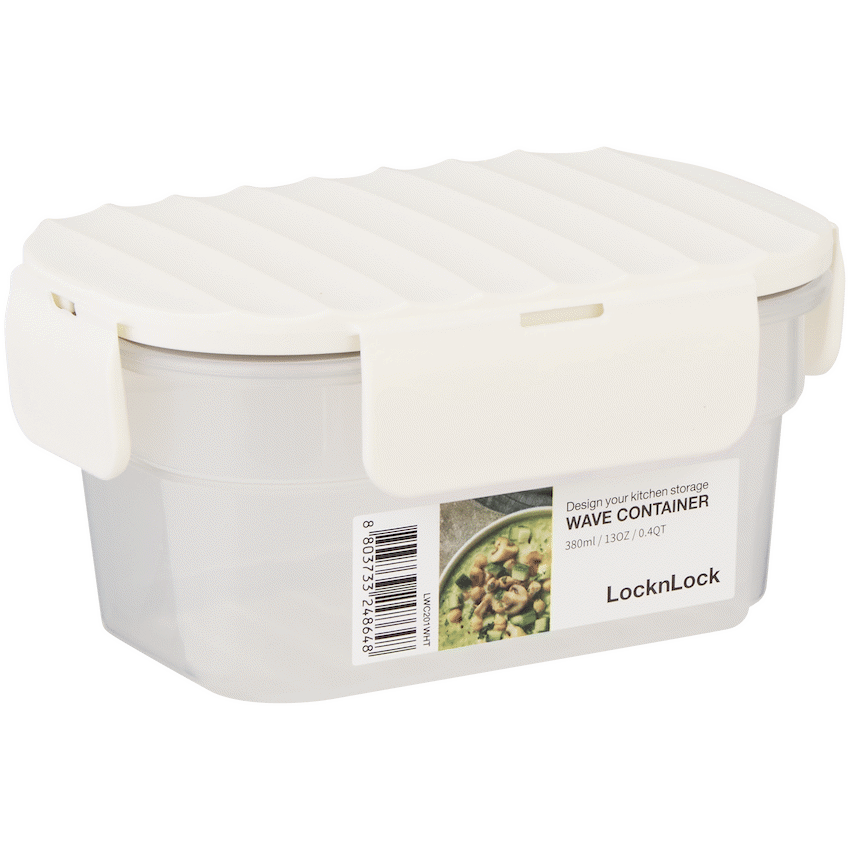 LocknLock Wave container 380ml white ( Order in Qty of 8)