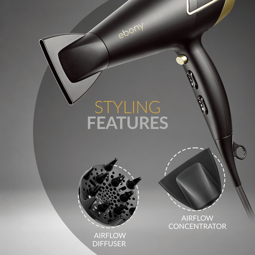 Elektra Ebony AC Hair Dryer
