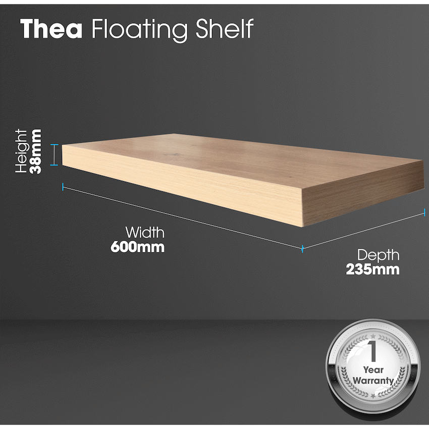 Everfurn Thea Floating  Wall Shelf -Small